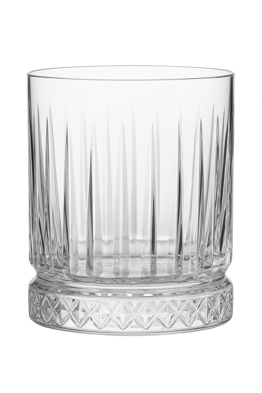 Verres a whisky old fashioned relief epais elegants