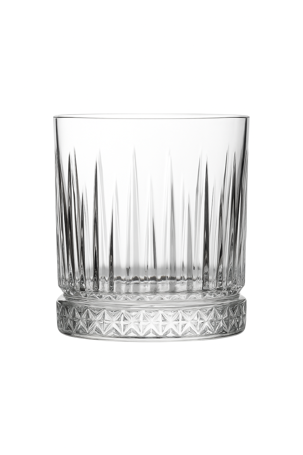 Verres à whisky old fashioned relief vintage - vue 2 sur 2