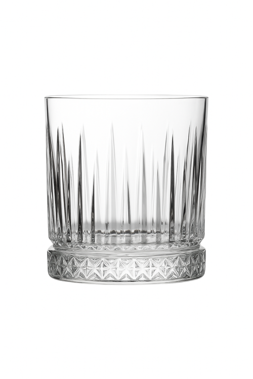 Verres à whisky old fashioned relief vintage