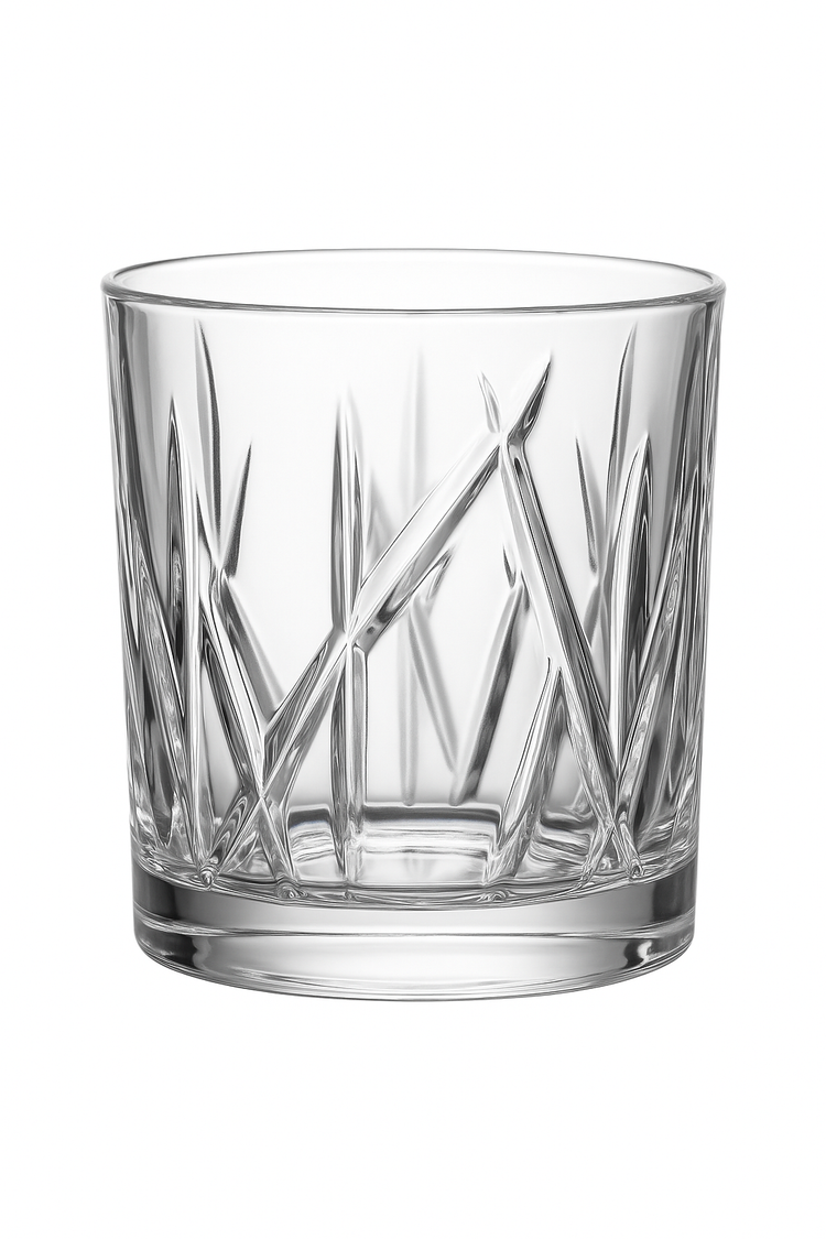 Verres à whisky old fashioned relief vintage élégant