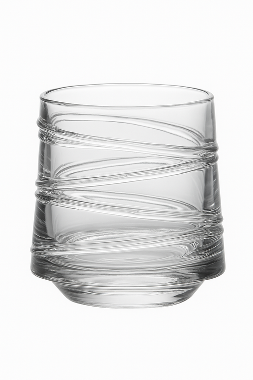 Verres à whisky old fashioned texture relief élégante