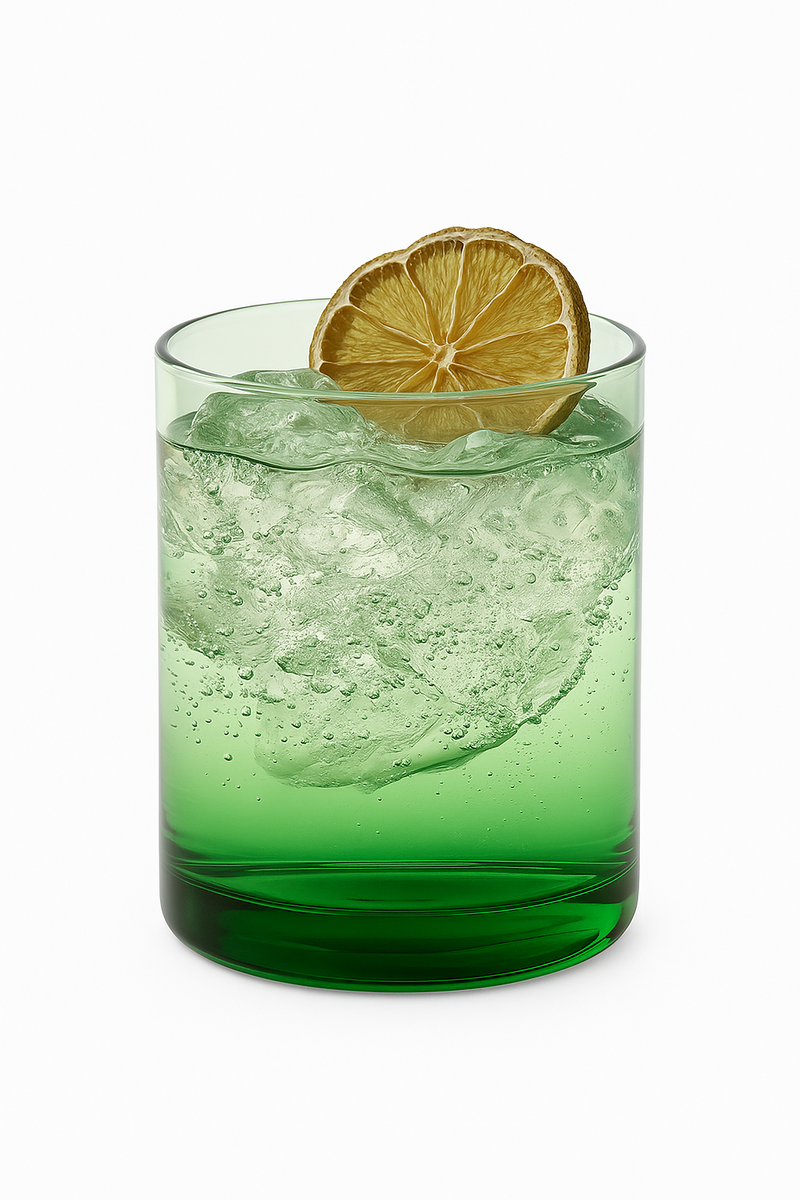 Verres allongés en verre transparent pour boissons lot
