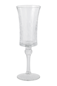 Verres champagne cristal stries style retro multiboissons