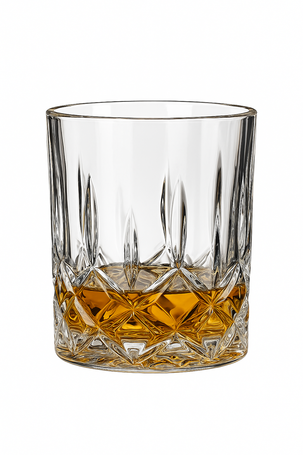 verres cristal design facette pour whisky vin biere
