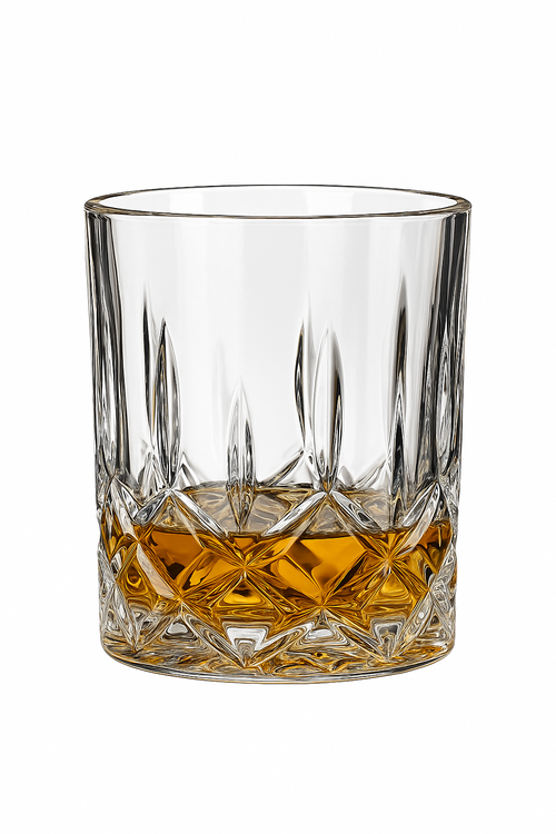 verres cristal design facette pour whisky vin biere