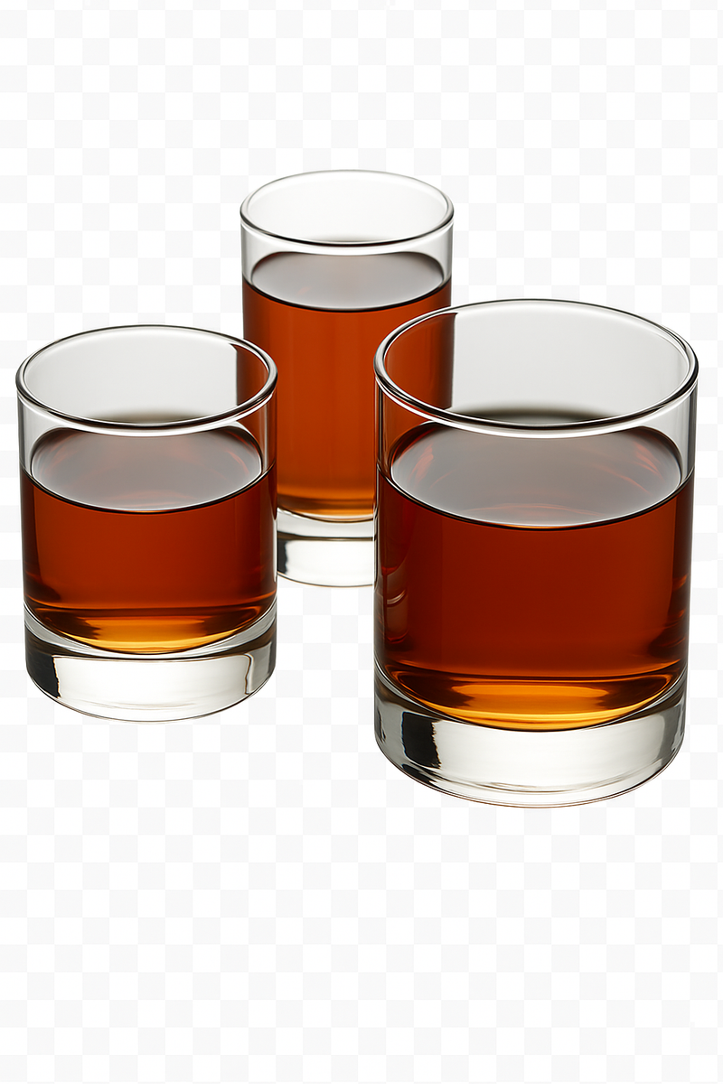 Verres droits en verre épais style minimaliste maison