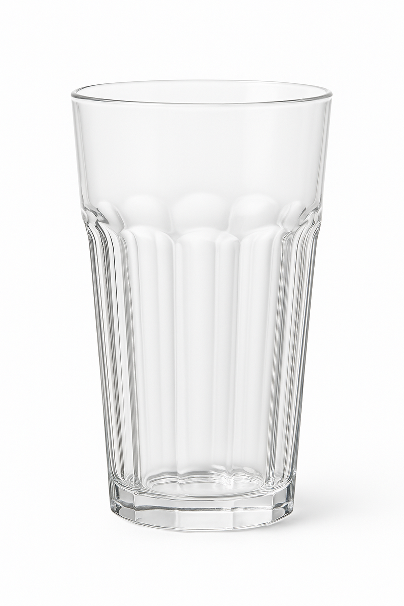 Verres épais transparents style classique pour boissons variées