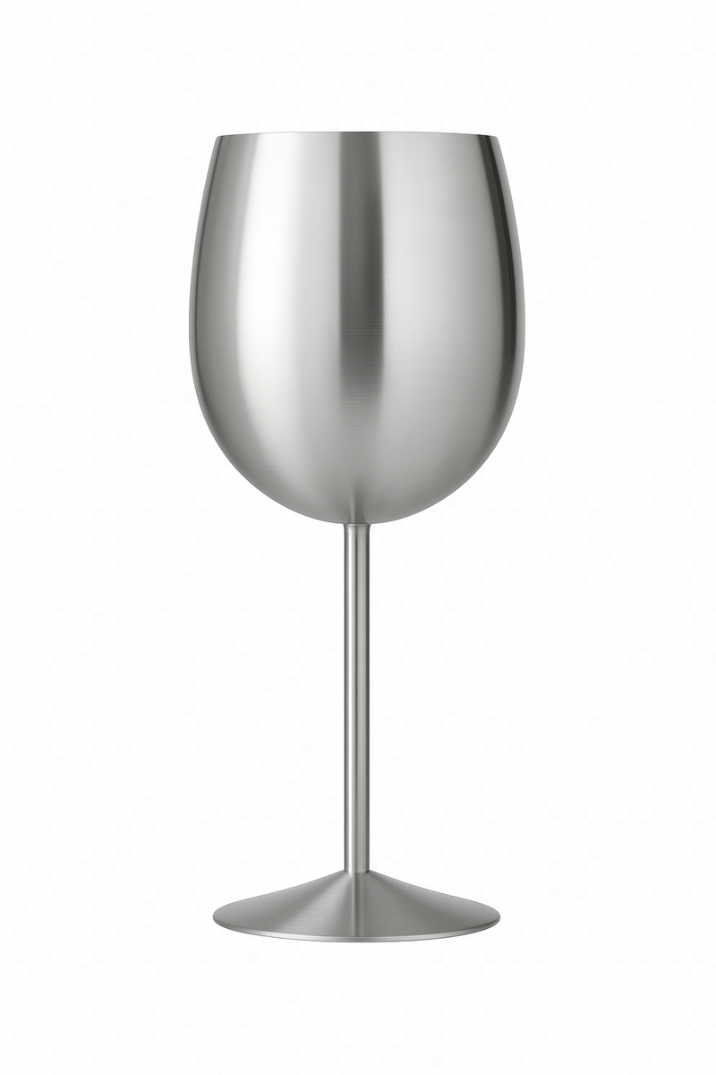 Verres vin acier inoxydable mat 350 ml moderne