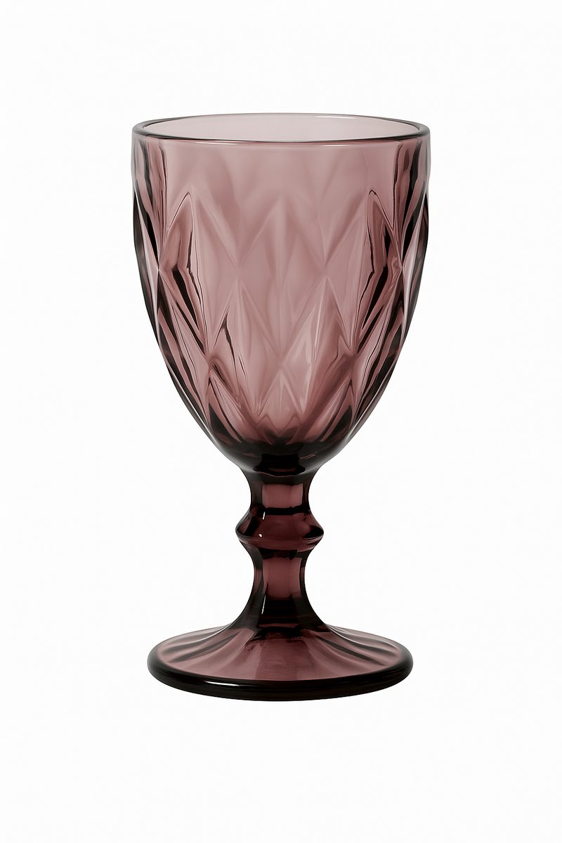 Verres vin cristal sculpté style élégant bar maison