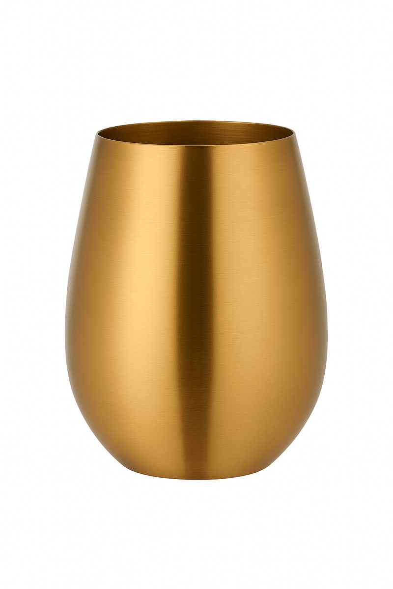 verres vin ronds acier inoxydable style bar maison