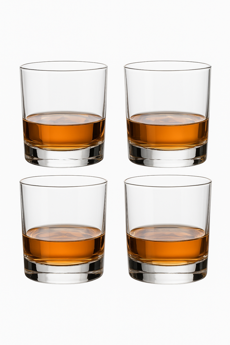 Verres whisky lot 4 style relief resistant
