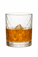Verres whisky old fashioned design facette elegant