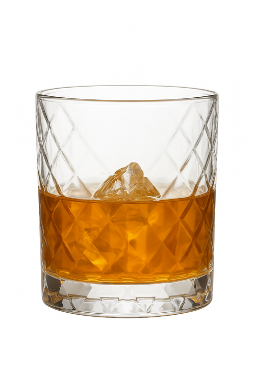 Verres whisky old fashioned design facette elegant