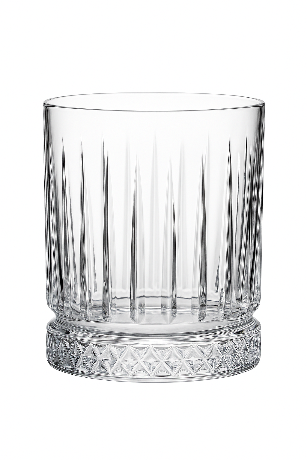 Verres whisky old fashioned motif relief élégant - vue 2 sur 2