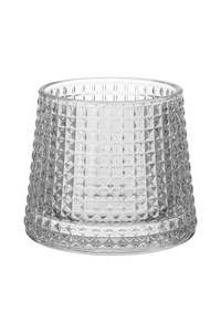 Verres whisky old fashioned style relief pour cocktails