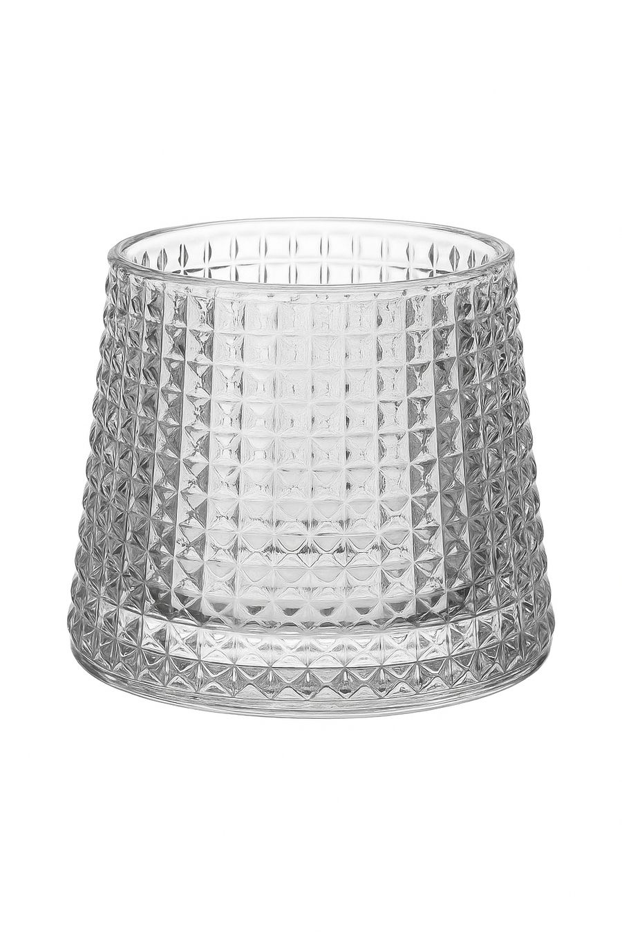 Verres whisky old fashioned style relief pour cocktails