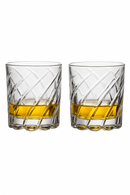 Verres whisky relief style luxe lot de deux