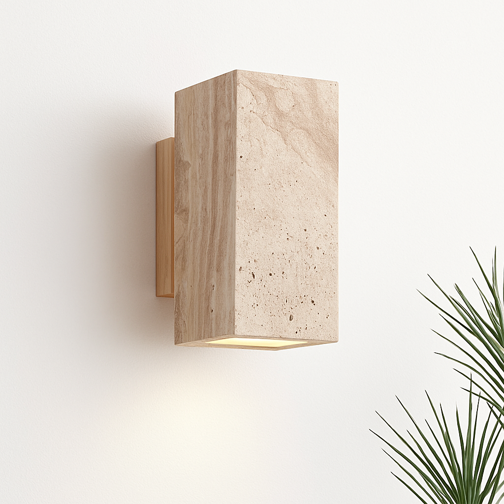 Wabi Sabi – applique murale Led en marbre jaune - vue 5 sur 12