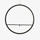 Suspension LED moderne rond avec oiseaux (noir ou blanc)