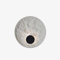 Applique murale design LED disque blanc minimaliste
