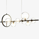 Suspension design à LED avec plusieurs sphères en verre Loft