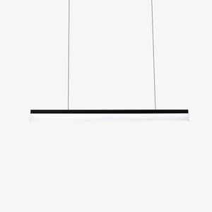 Lustre design à LED suspendu en forme de barre rectangulaire