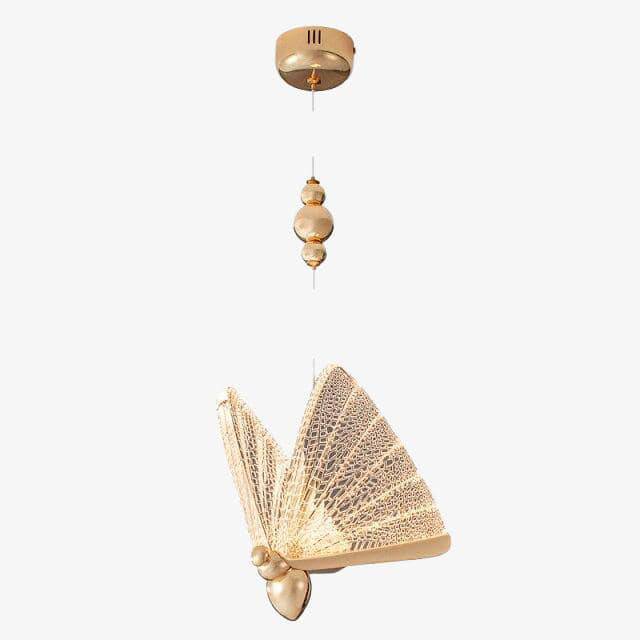 Suspension design à LED en verre style Butterfly