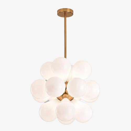 Suspension design à LED avec plusieurs ballons en verre coloré Hang