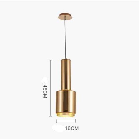 Suspension design LED en tube cylindrique métal Creative - vue 6 sur 5