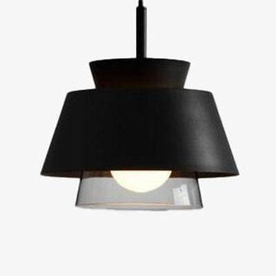 LED-Design-Pendelleuchte mit farbigem Metallschirm Fly