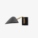 Applique murale design LED noire avec abat-jour en métal Home