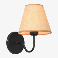 Applique murale LED avec abat-jour en tissu Sconce