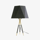 Design-Tischlampe mit LED aus Metall und dreieckigem Lampenschirm im Loft-Stil Omi