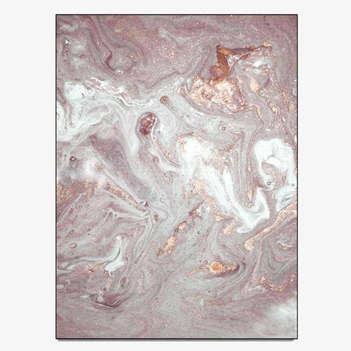 Tapis moderne rose et blanc style abstrait