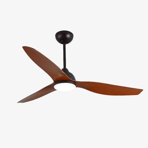 LED-Deckenventilator mit 3 Holzflügeln