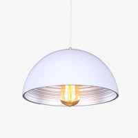 Suspension classic chic demi boule (noir ou blanc)
