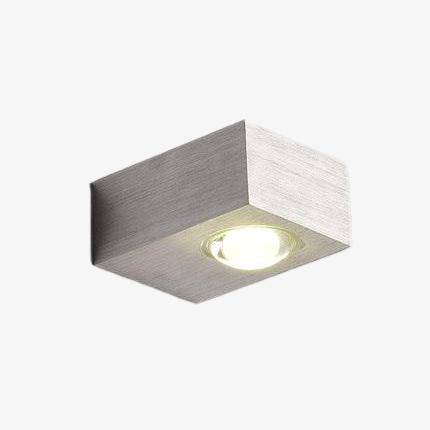 Applique murale à LED carré Gris