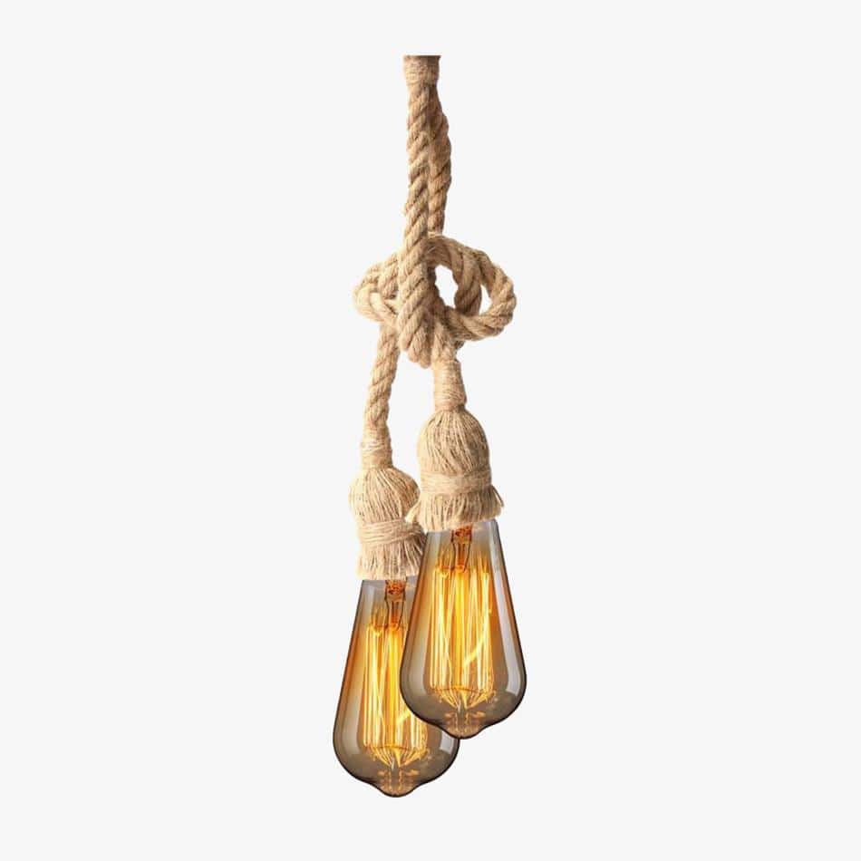 Suspension vintage à cordages double ou simple Smuxi