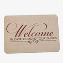 Paillasson rectangle "Welcome please"