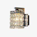 Applique murale LED à cristal et chromée