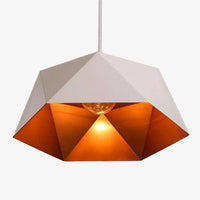 Suspension design géométrique Polygon Diamond Blanc