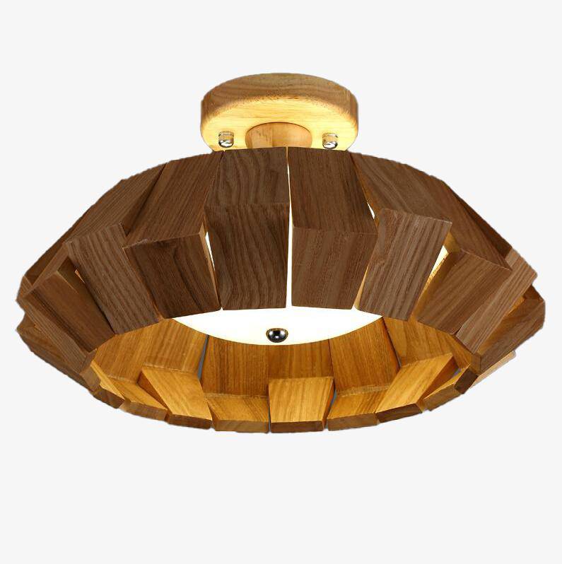 Plafonnier en bois design style chinois