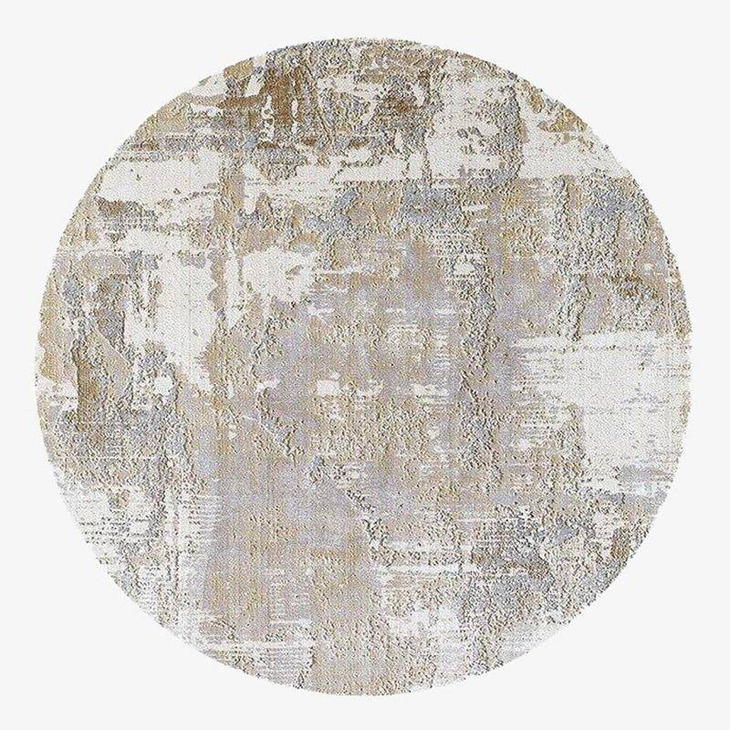 Tapis moderne rond style industriel Floor A