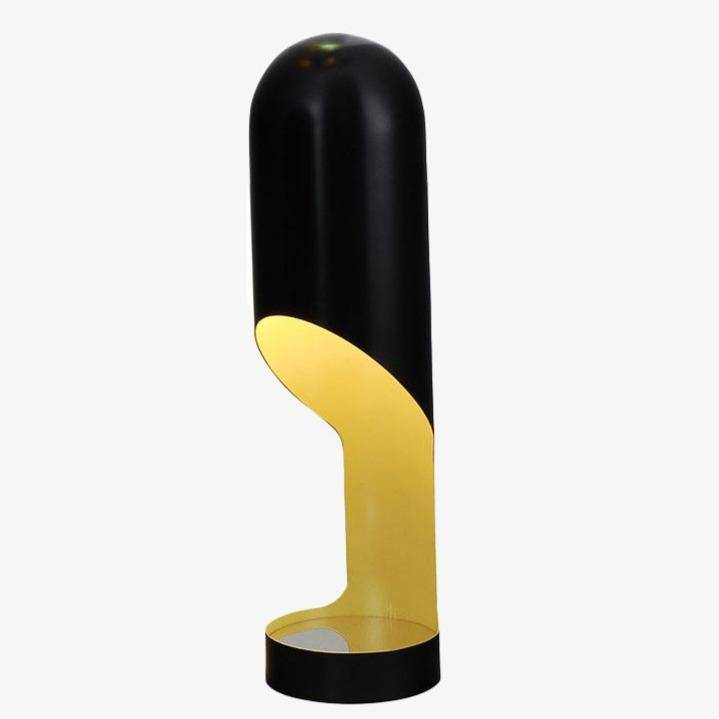 Lampe de bureau ou chevet design cylindre ouvert en aluminium