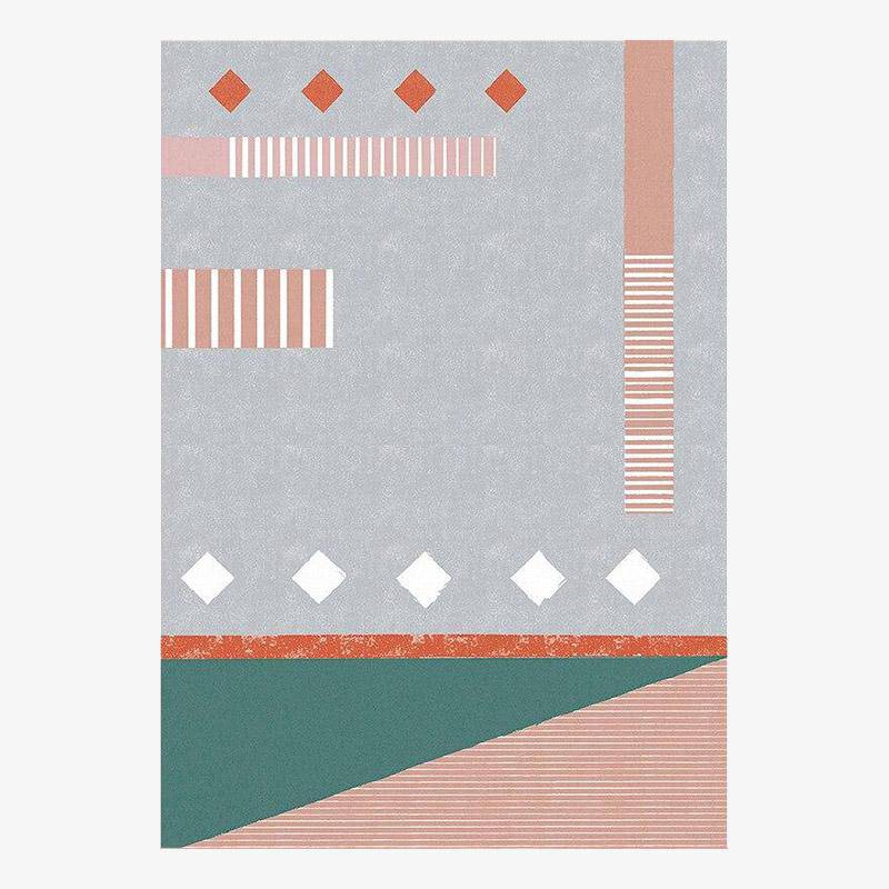 Tapis rectangle moderne style Girls'Room B