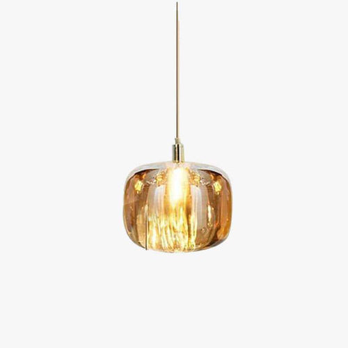 Suspension design à LED avec abat-jour en verre Creative