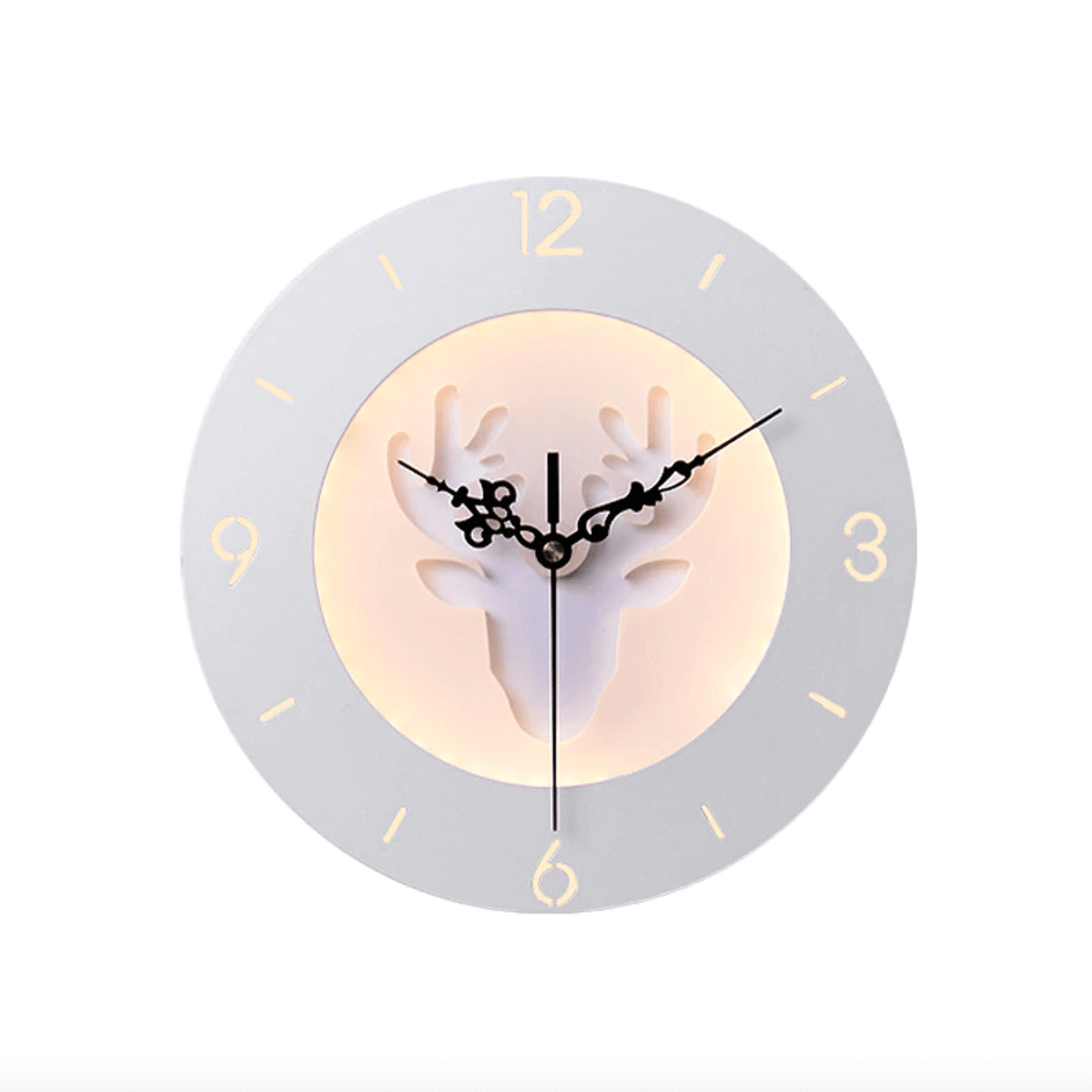 Horloge murale ronde style moderne aux motifs animaux 25cm - vue 2 sur 8