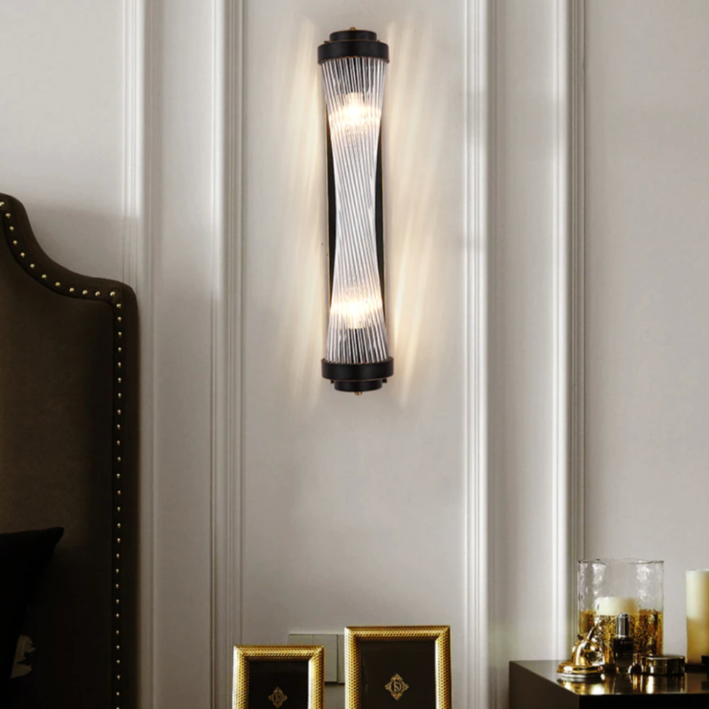 Moderne, längliche Kristall-Wandleuchte Luxury Alleya - vue 2 sur 7