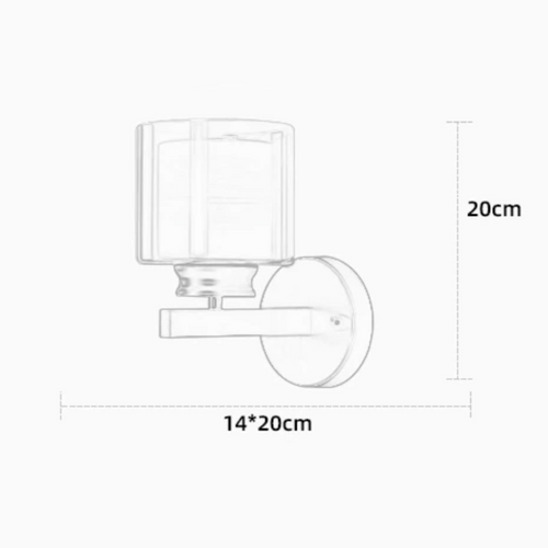 Moderne LED-Wandleuchte im Stil eines Kerzenhalters Alode - vue 12 sur 11