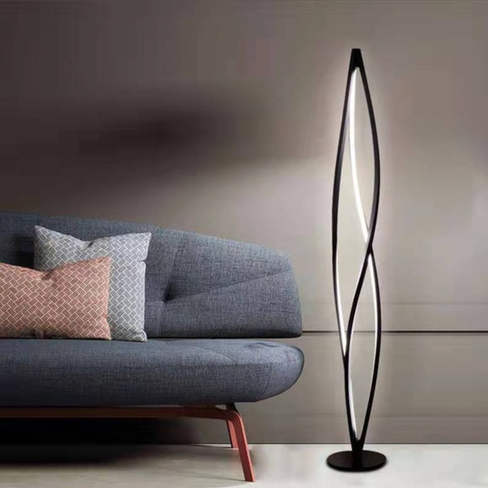 Lampadaire industriel LED minimaliste en métal résistant Hevenly - vue 2 sur 13